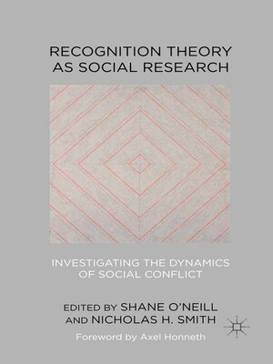 cover image of Recognition Theory as Social Research